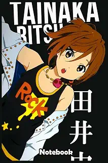 Ritsu Tainaka K-On Notebook: 6" x 9" Lined Journal with 110 Pages, Glossy Cover for Notes, Writing, Journaling & Daily Planning