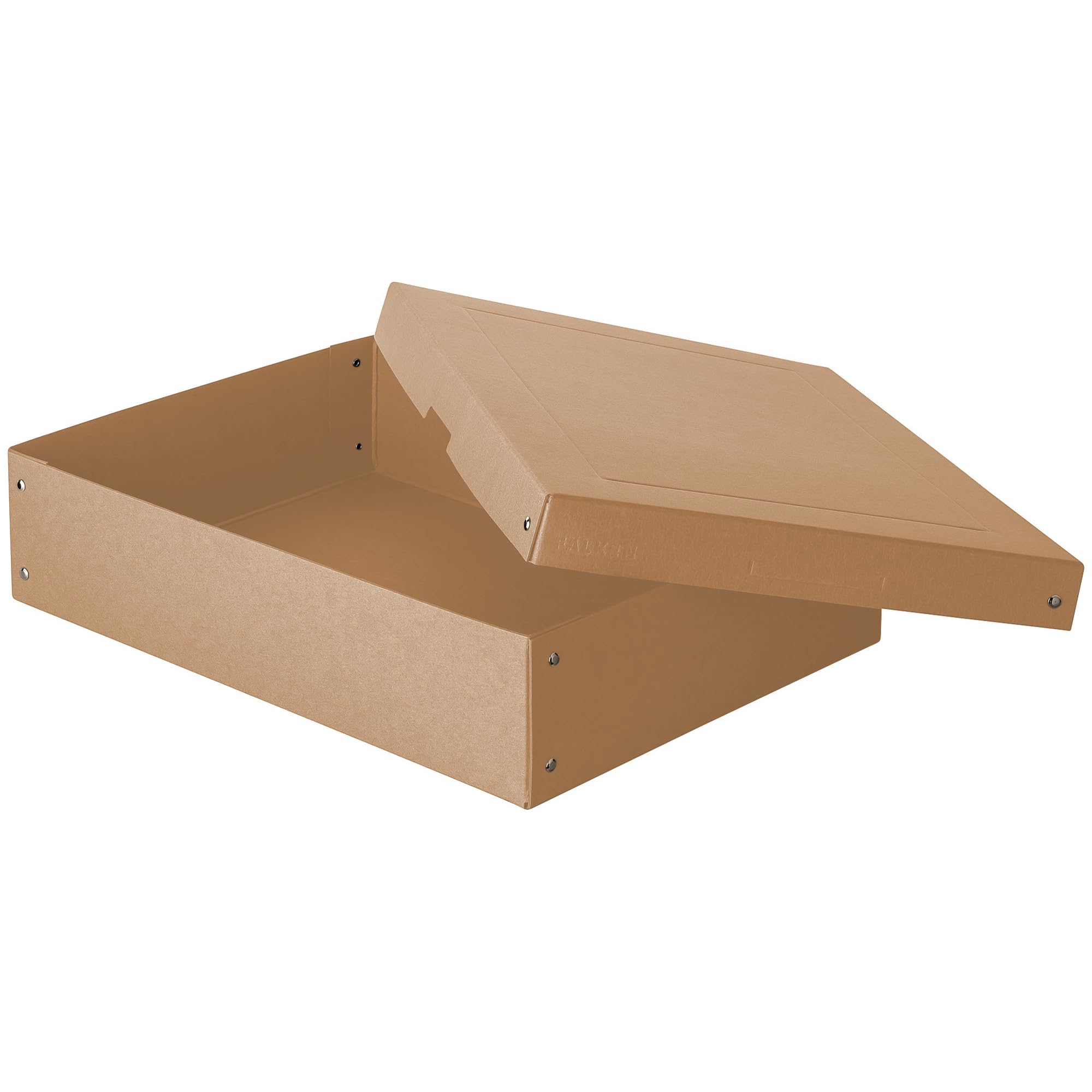 Oryginalne Falken PureBox Nature. Made in Germany. 100 mm wysokości DIN A3. Pudełko do przechowywania z pokrywką ze stabilnego kartonu wegańskie pudełko na prezent, pudełko transportowe pudełko