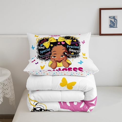 Miniatura 10 de Juego de edredón de tamaño Queen para niños, decoración de campista para todas las estaciones, juego de ropa de cama para niñas y adolescentes,