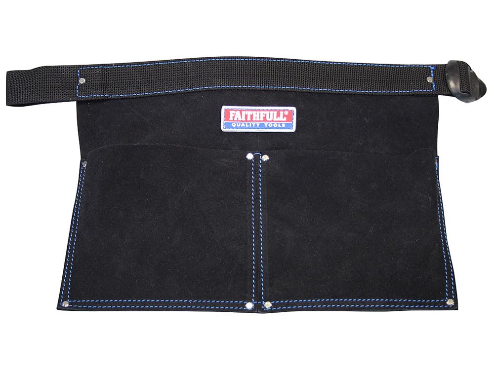 Faithfull Suede Leather Double Pocket Nail Pouch - Image 2