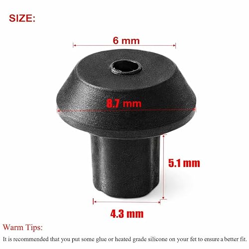 Miniatura 2 de Paquete de 16 patas de goma WB2K101 para estufa de gas de repuesto compatibles con G-E Ken-More, rejas de quemador de estufa de gas de 14 pulgadas