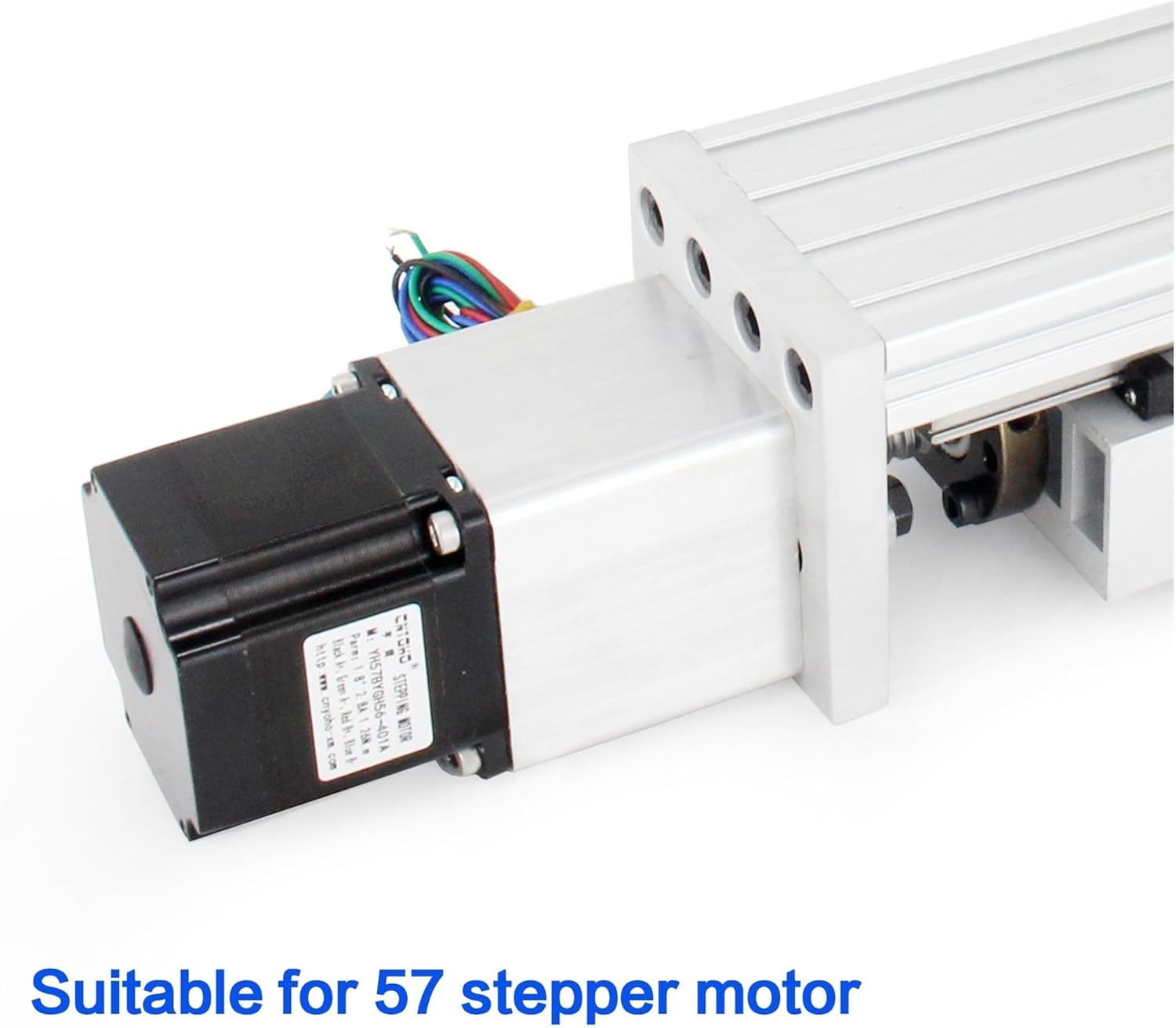 ZBX80 80mm-600mm Effective Stroke Ballscrew 1605 CNC Linear Rail Guide Motion Table Z Axis+ Nema23 Step Motor(Travel 400mm)