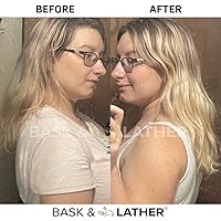 Vista 6 de Aceite para el crecimiento del cabello y estimulador del cuero cabelludo de Bask & Lather, mezcla de menta y romero prensada en frío con semilla