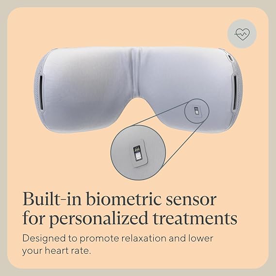 TheraGun Therabody SmartGoggles (1st Generation) Heated Eye Mask, Blackout Sleep Mask & Temple Massage for Personalized Relaxation, Headache Relief