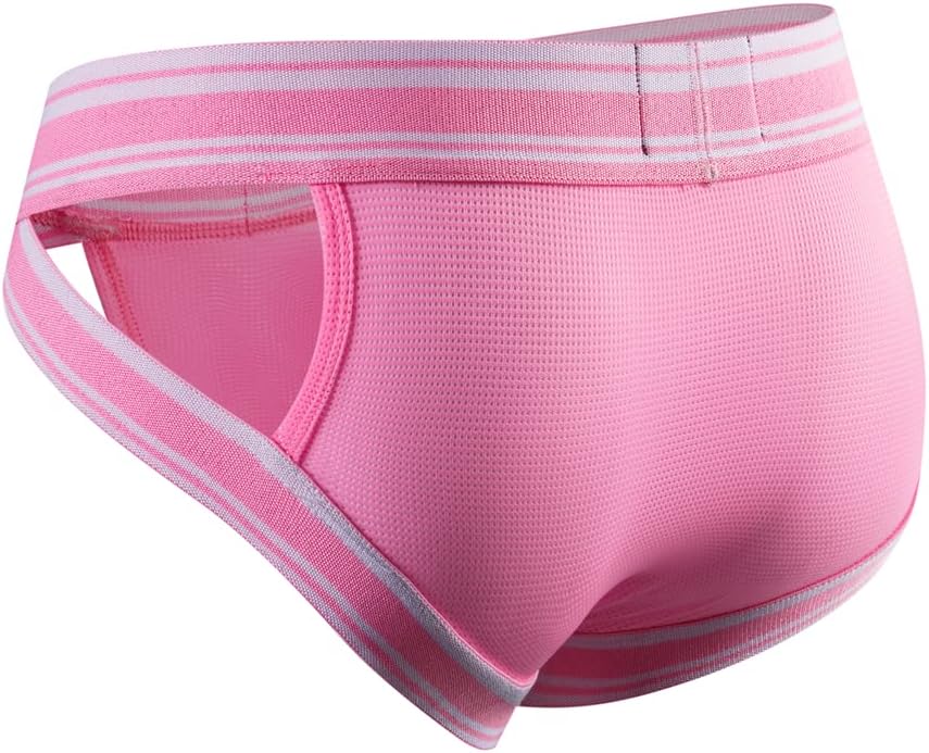 JOCKMAIL Mens Briefs Underwear Wide Belt Mens Underwear Mesh Athletic Sport Underwear Briefs