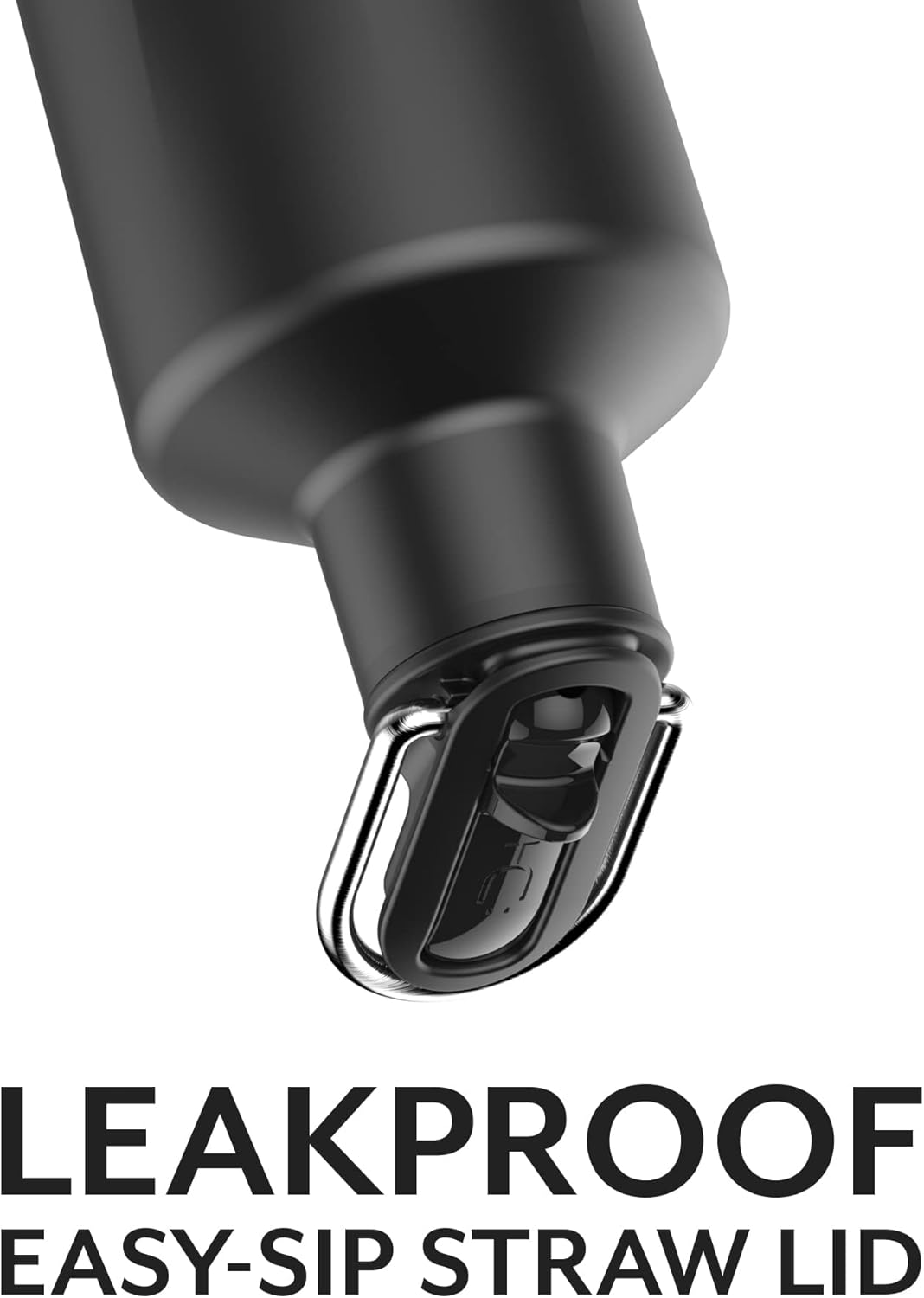 BrüMate ReHydration - 100% Leakproof 25oz Insulated Water Bottle with Straw - Stainless Steel Water Canteen (Matte Black)