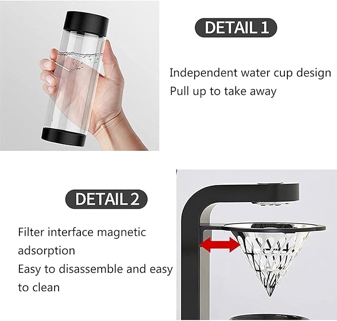 Cafetera de Goteo 0.5L con Reloj Eléctrico para Café y Té miniatura 7