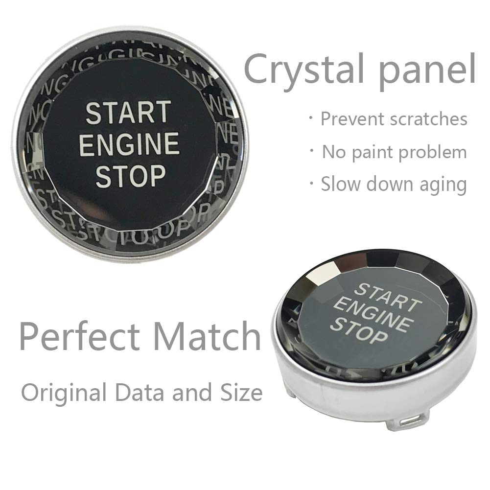 Lanyun Bouton d'allumage style cristal pour moteur avec châssis E