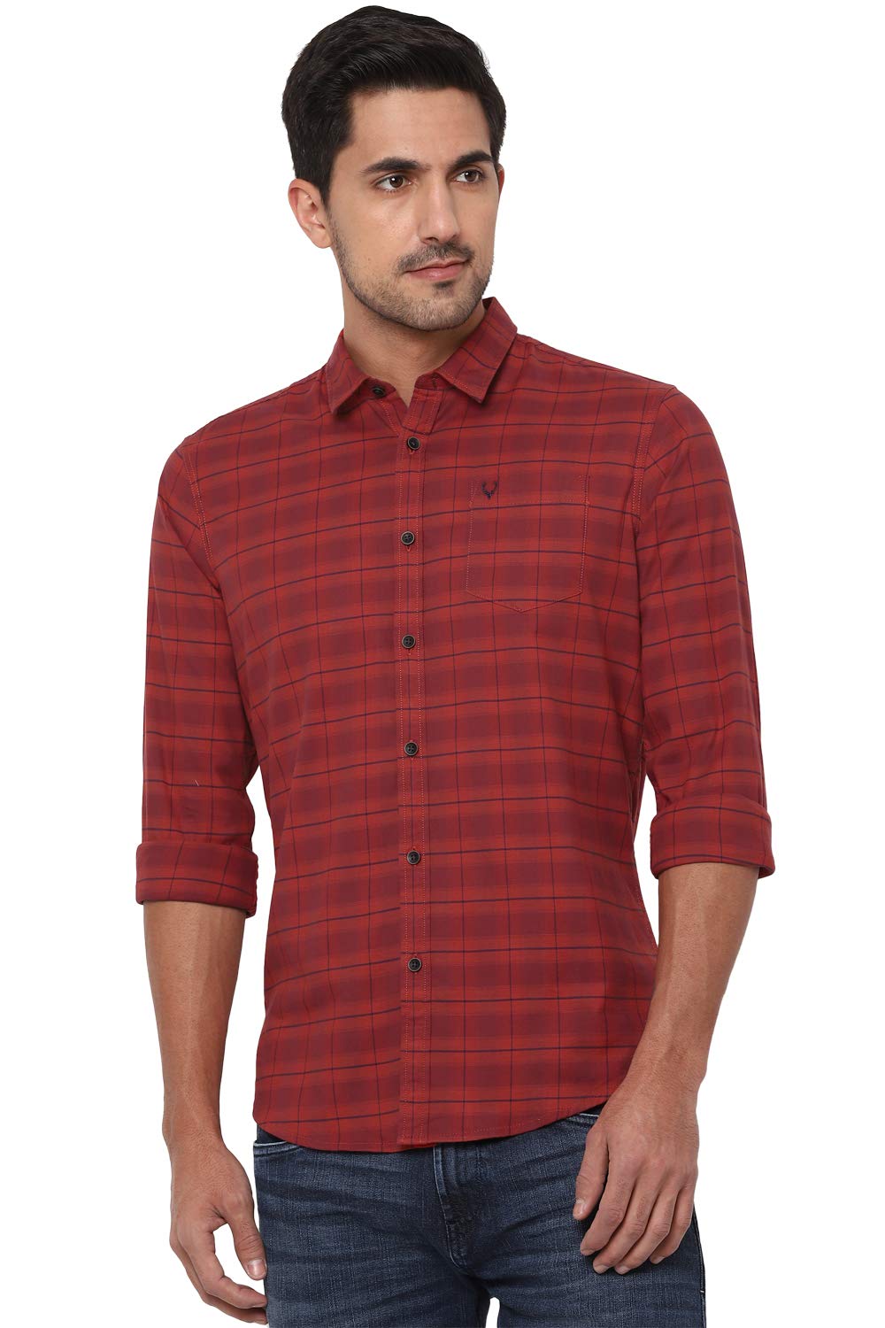 Allen Solly Men’s 100% Cotton Regular Fit Shirt