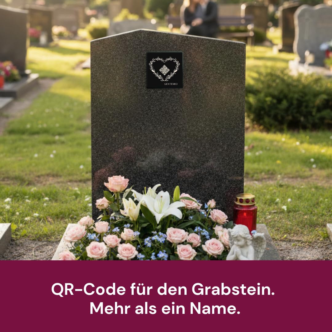 Page commémorative numérique – Créer une page de rappel personnelle | Cadeau de condoléances avec code QR | Carnet de condoléances en ligne pour les défunts | Mémorial numérique pour photos