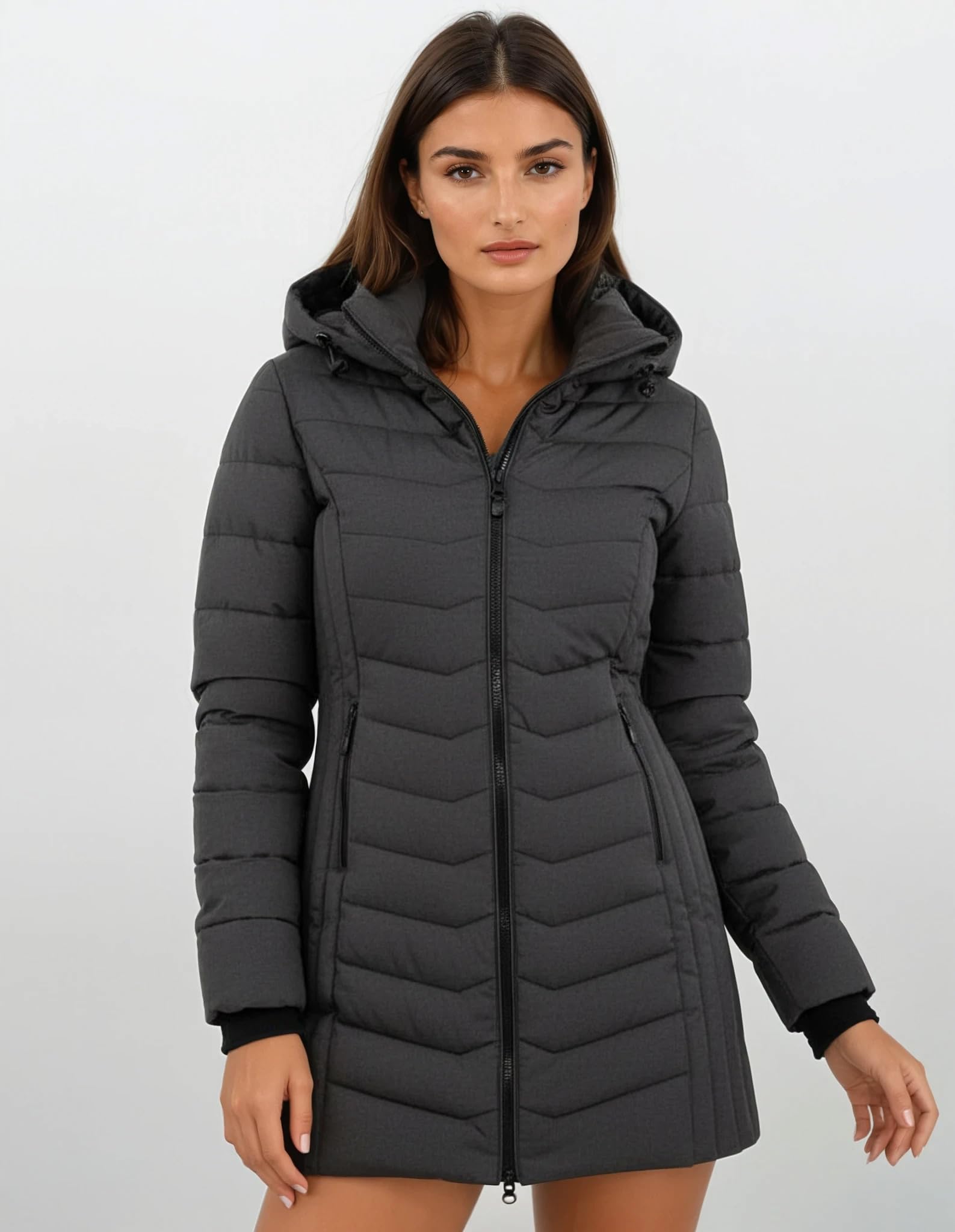 Sublevel Damen Übergangs Jacke Herbst Winter Outdoorjacke mit Kapuze sportlicher Damen Mädchen Parka S M L XL XXL 3XL 4XL 5XL