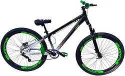 Bicicleta Aro 26 Vikingx Tuff Preto Branco P/Grau Manobras Radicais Sigle