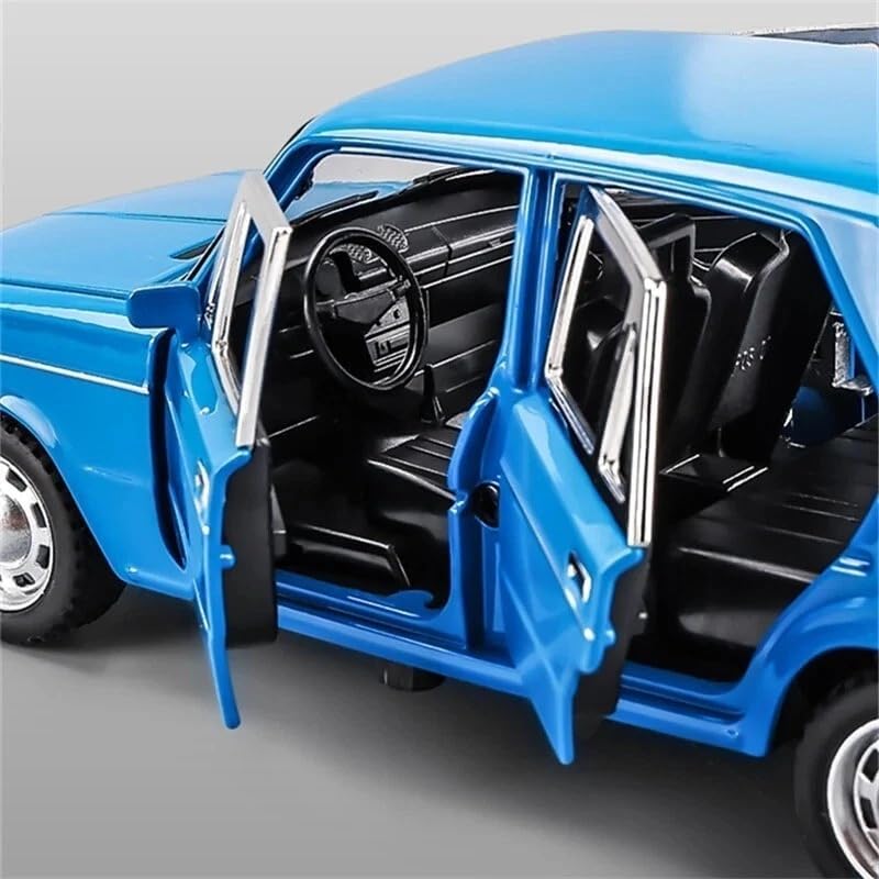 Image of 1:24 Lada 2106 Die-Cast Metal Model Car | Classic Vintage Russian Car Toy for Kids