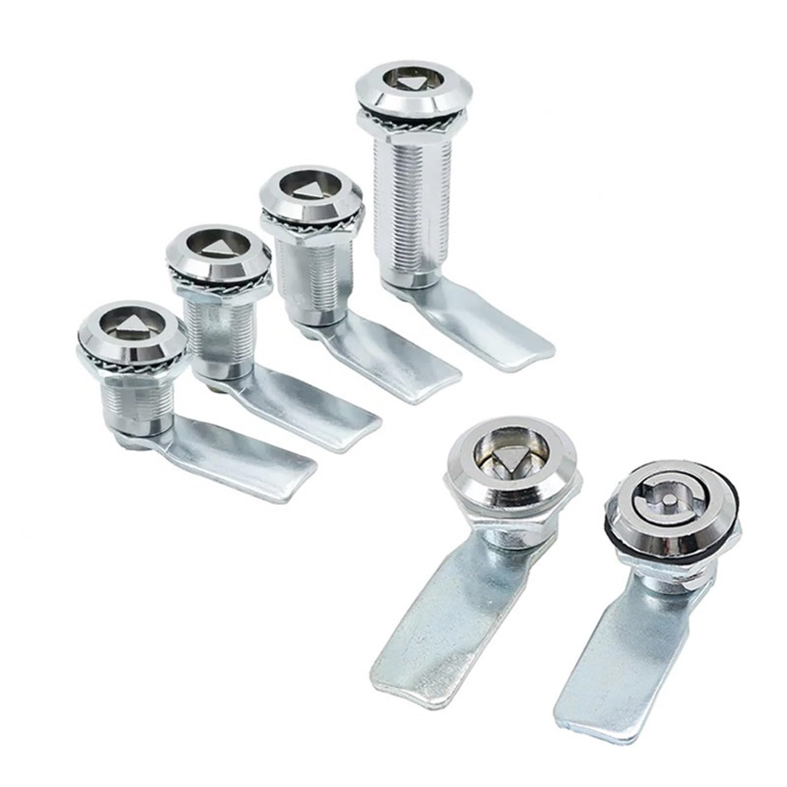 WQGQPXOB MS705 Zinc Alloy Distribution Box Lock Switch Cinet Door Triangle Key Tongue Industrial MS705-18-28-40-62 1Pcs(28mm Triangle lock)
