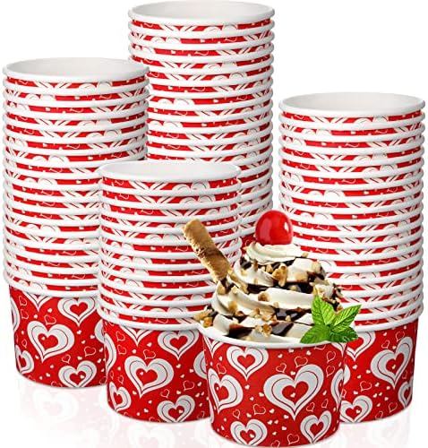 Xmart Pack Of 50 Ice Cream Cups Cardboard 240 Ml Yellow Colour - View #11