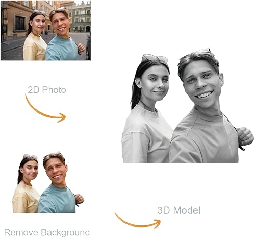 Miniatura 3 de Foto en cristal 3D, regalo personalizado con tu propia foto, regalo único para el día del padre, regalo de matrimonio, regalo conmemorativo, tamaño