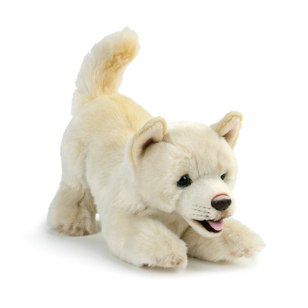 DemdacoMix Rescue Breed Dog Soft White 10 inch Plush Fabric Stuffed Figure Toy
