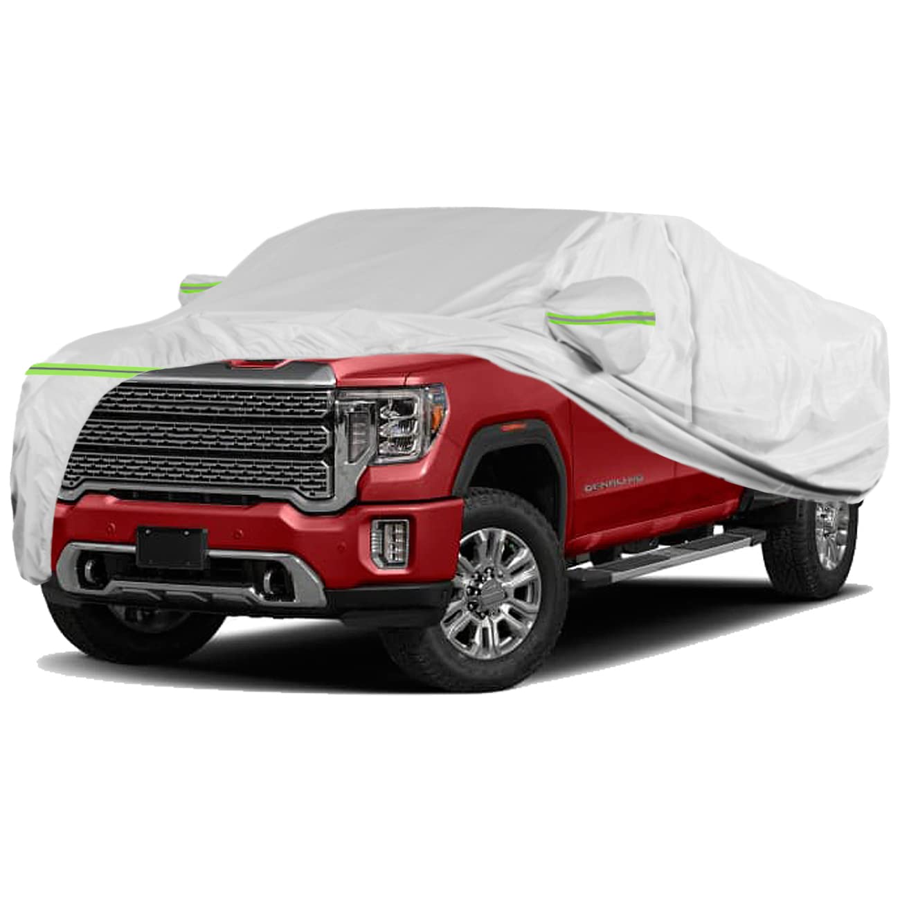 Photo 1 of TUCAREST 6-Layers Heavy Outdoor Pickup Full Car Cover Hard Shell Zipper Design Waterproof All Weather