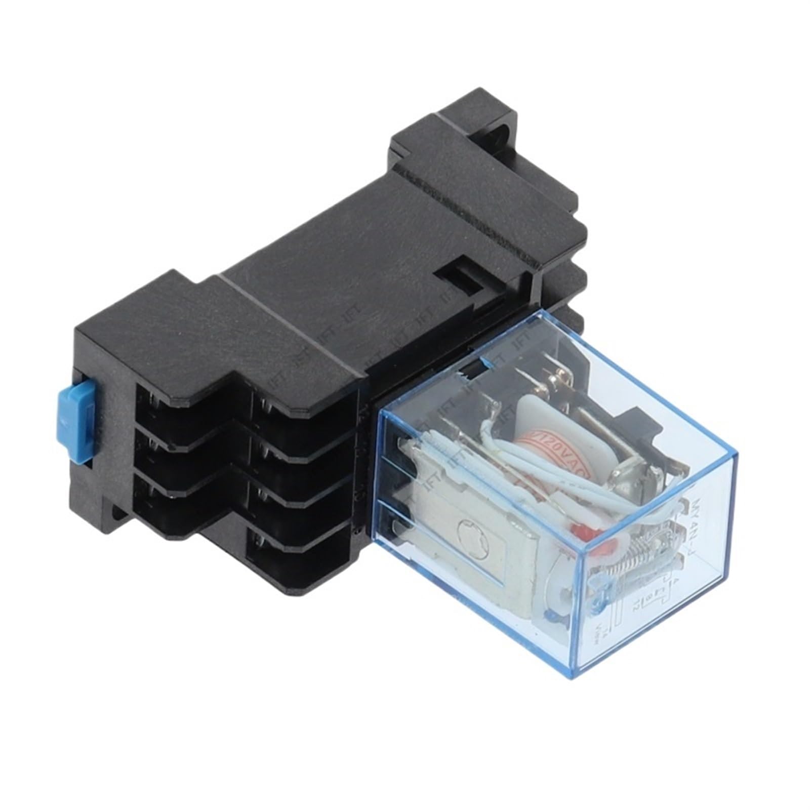 10 juegos MY4NJ 14PIN 4DPDT Mini relé electromagnético electrónico 5A bobina con Base de enchufe PYF14A AC 220V(AC 12V)