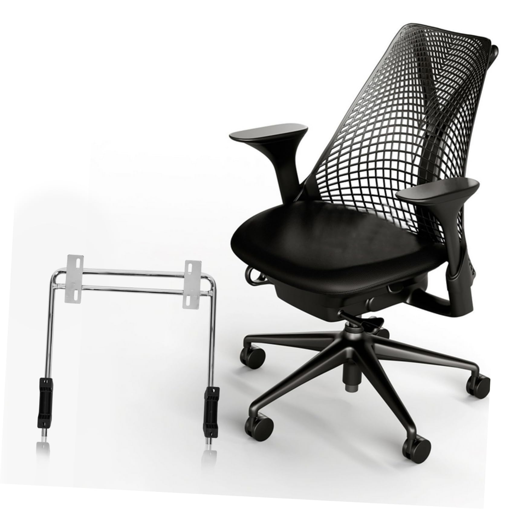 BESTYASH Eisen Fußstütze Für Bürostühle Ergonomisches Fußkissen Mit Einziehbarem Design Verstellbares Stuhlpodest Für Bein Und Knöchelentlastung Praktisches Bürozubehör Für Täglichen Gebrau