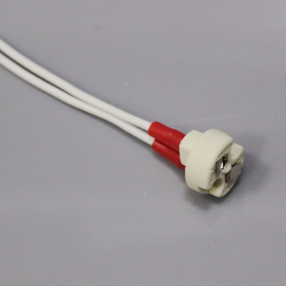 50pcs 10cm 15cm 20cm MR11 G5.3 Enhanced Europe Lamp Base GU5.3 MR16 Lamp Holder Round socket - (Color: 20cm)