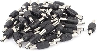 New Lon0167 50Pcs 2.1 x 5.5mm Male to Male DC Power Jack Adapter Connector For CCTV Camera(50 StÃ¼cke 2,1 x 5,5mm Stecker auf Stecker DC Power Jack Adapter Stecker fÃ¼r CCTV-Kamera