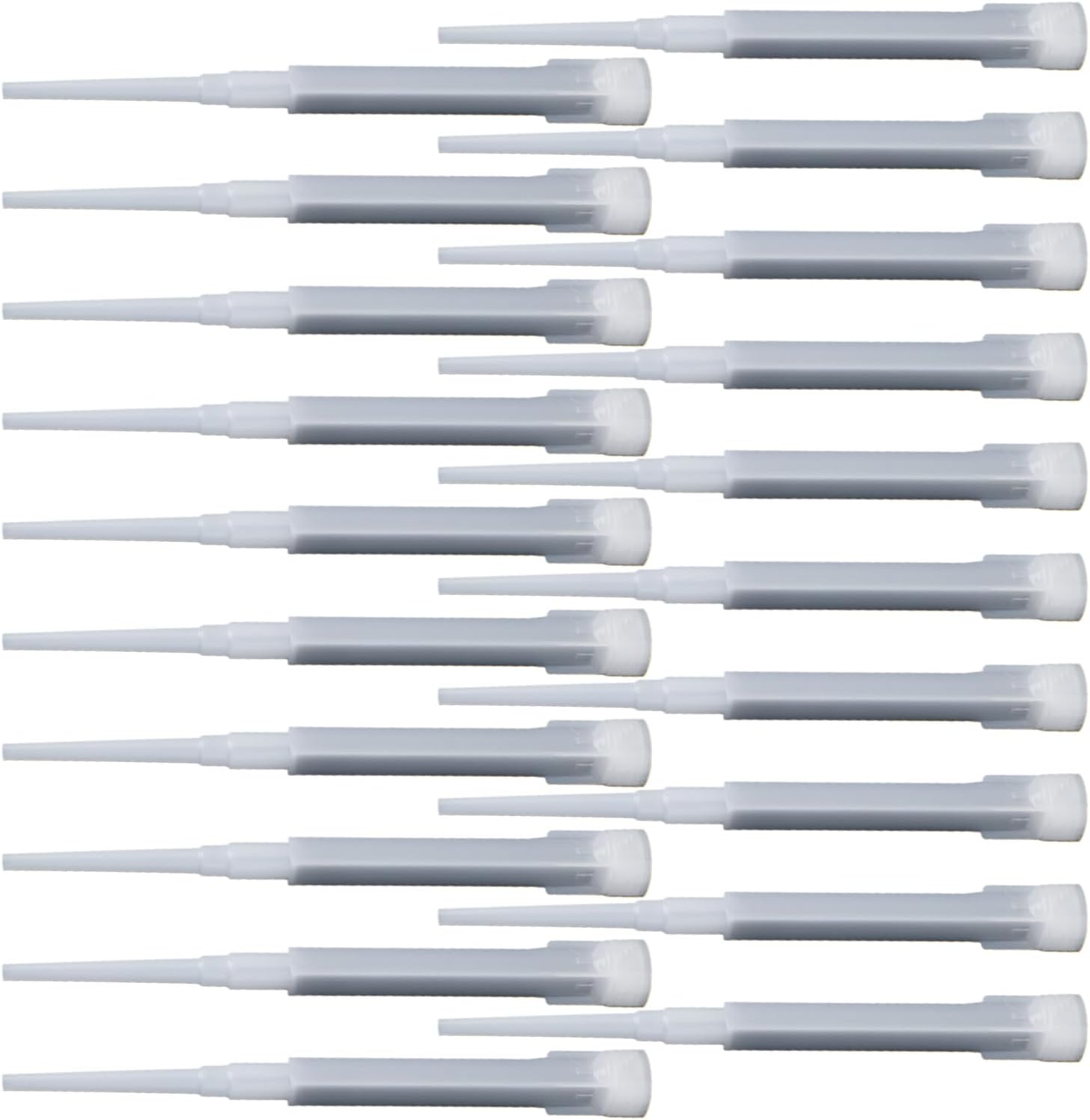 Mixing Nozzles Adhesive Cartridges,20 Piece Cartridge for Resin,Mixer Nozzles - for Concrete Crack Repair Building Structure Reinforcement Engineering