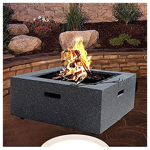 LYFDPN Round Concrete Fire Pit Table