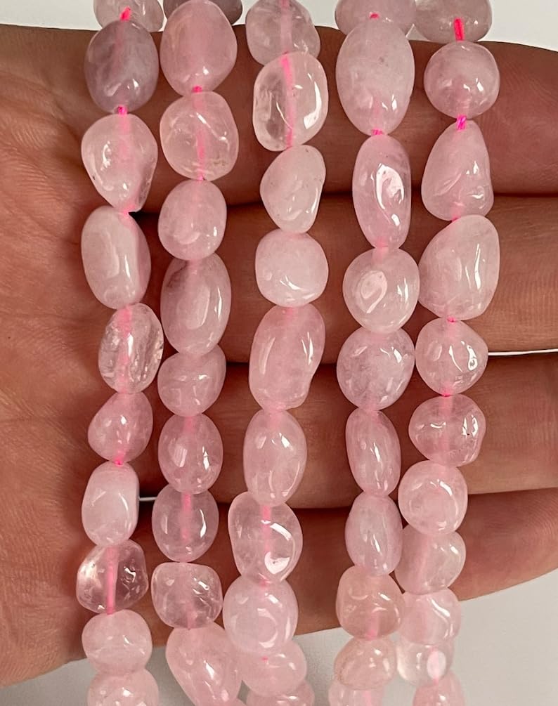 Quartz rose naturel 6mm perles de joaillerie pour cadeau personnalisé