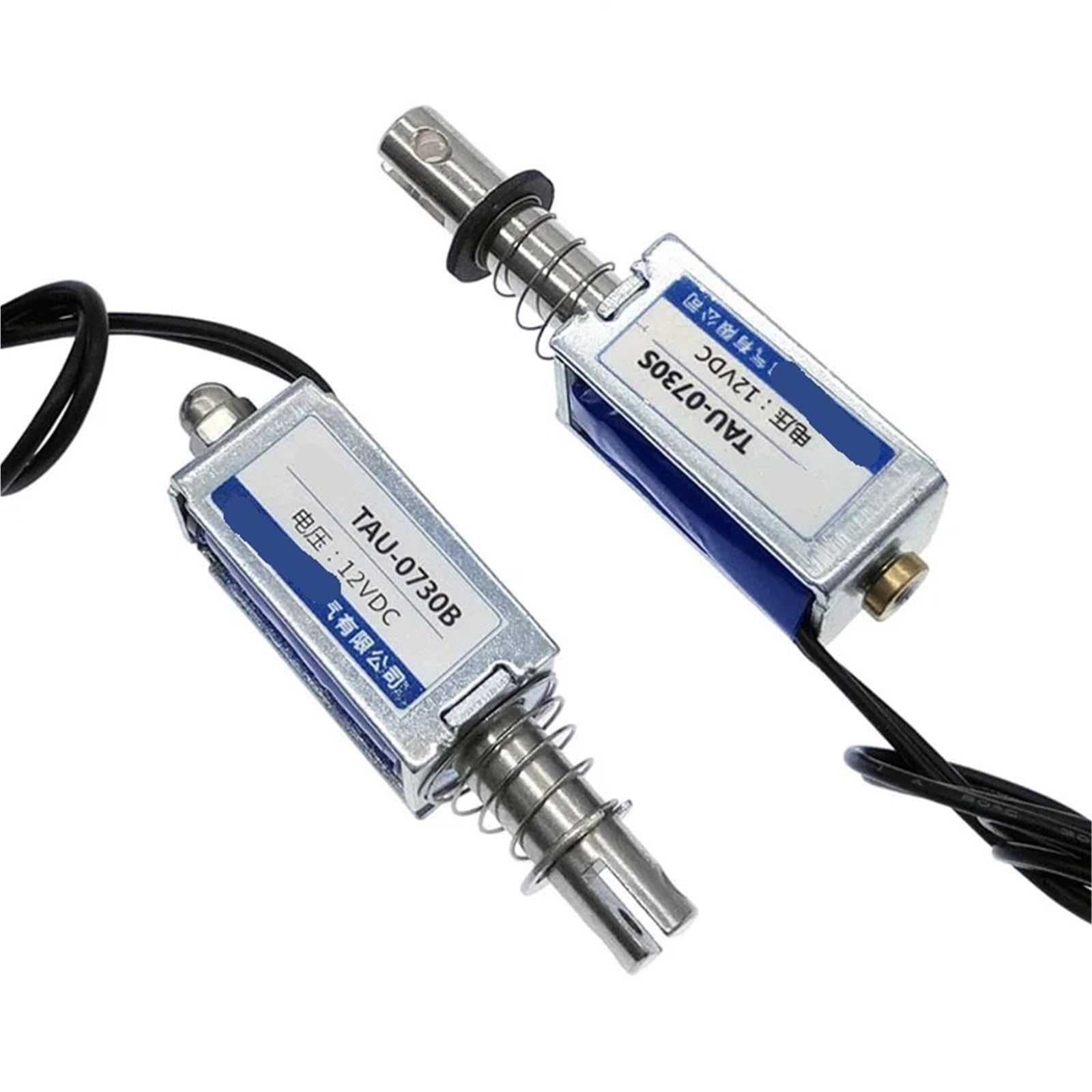 Électroaimant solénoïde 12V 0730S cadre ouvert course 10mm pour automatisme