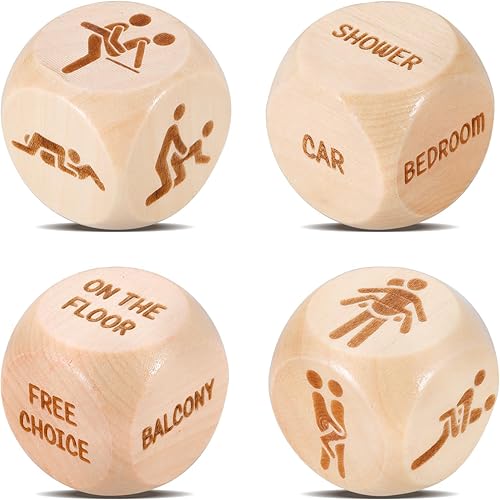 AMBREGRISSUN Regalos 8 Ubicación 8 Ubicación y amor Dados de madera Dados de madera