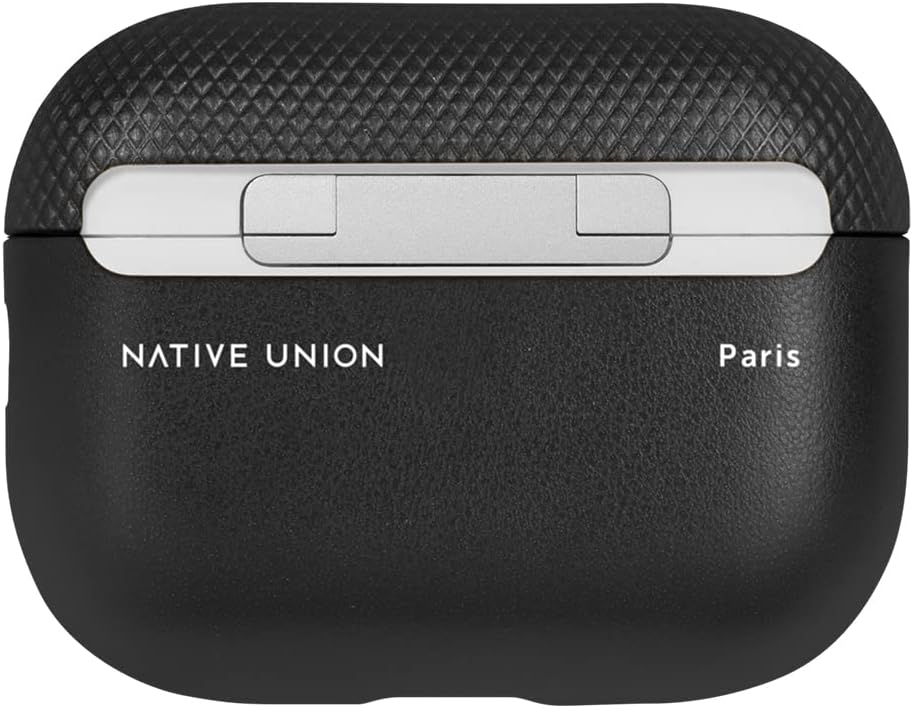 Native Union (Re) Classic Case for AirPods Pro 2nd Gen – Premium Plant-Based Materials – Supports Wireless Chargers – Compatible with AirPods Pro, AirPods Pro 2nd Gen (Black)