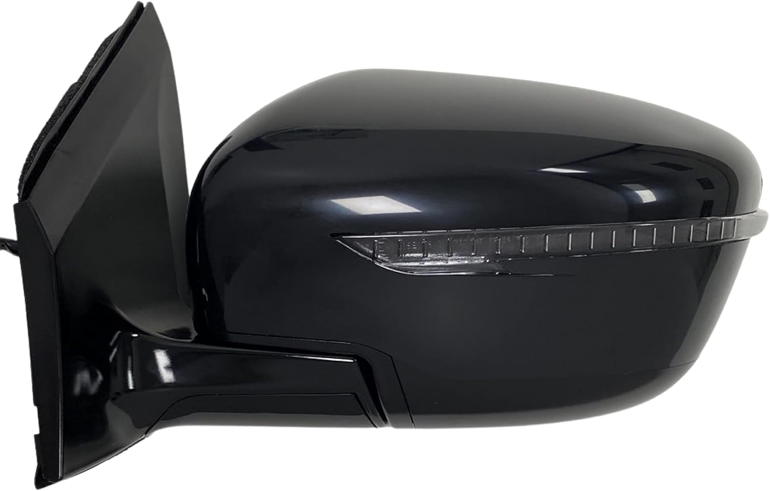 Spieg Driver Side Mirror for 2015-2016 Nissan Murano Power Adj Non-Heated Glass Manual Fold Turn Signal Light Black 5 Pins Left NI1320283