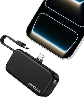 MOMAX Portable Charger 5000mAh Small Power Bank Wireless Portable Charger