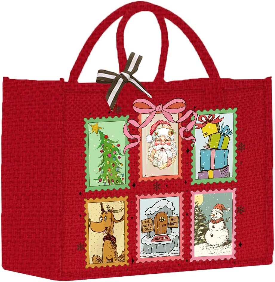 Christmas Tote Bag for Women Canvas Bags for Her Christmas
