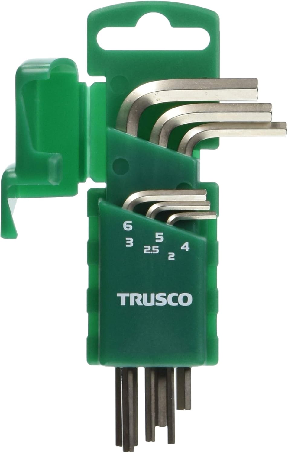 TRUSCO HW-TP6S Hex Key Wrench with Both Ends Tinkering Holes Set of 6