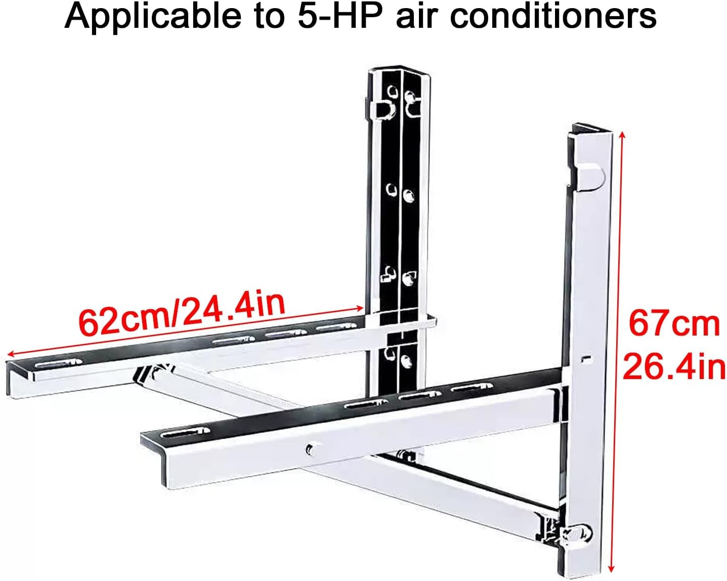 室外機 架台、エアコン 室外機 架台、屋外用ミニスプリット取付ブラケット、5馬力ヒートポンプエアコンシステム用高耐久ステンレス製サポ