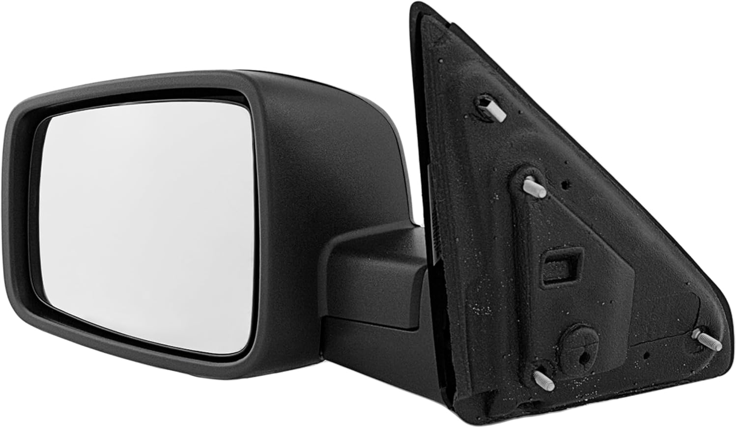 JC Whitney Driver Side Non-Electric Mirror for Ram 1500 2500 2011-2012 Without Signal Light, Blind Spot Monitor, Memory, Puddle Lamp & Auto-Dimming Textured JDG61L