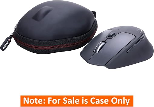 LTGEM Mouse Case Compatible with Logitech M720/M705 Multi-Device Wireless Gaming Mouse, Office Travel Carrying Storage Bag - Black+Gray(Case Only)