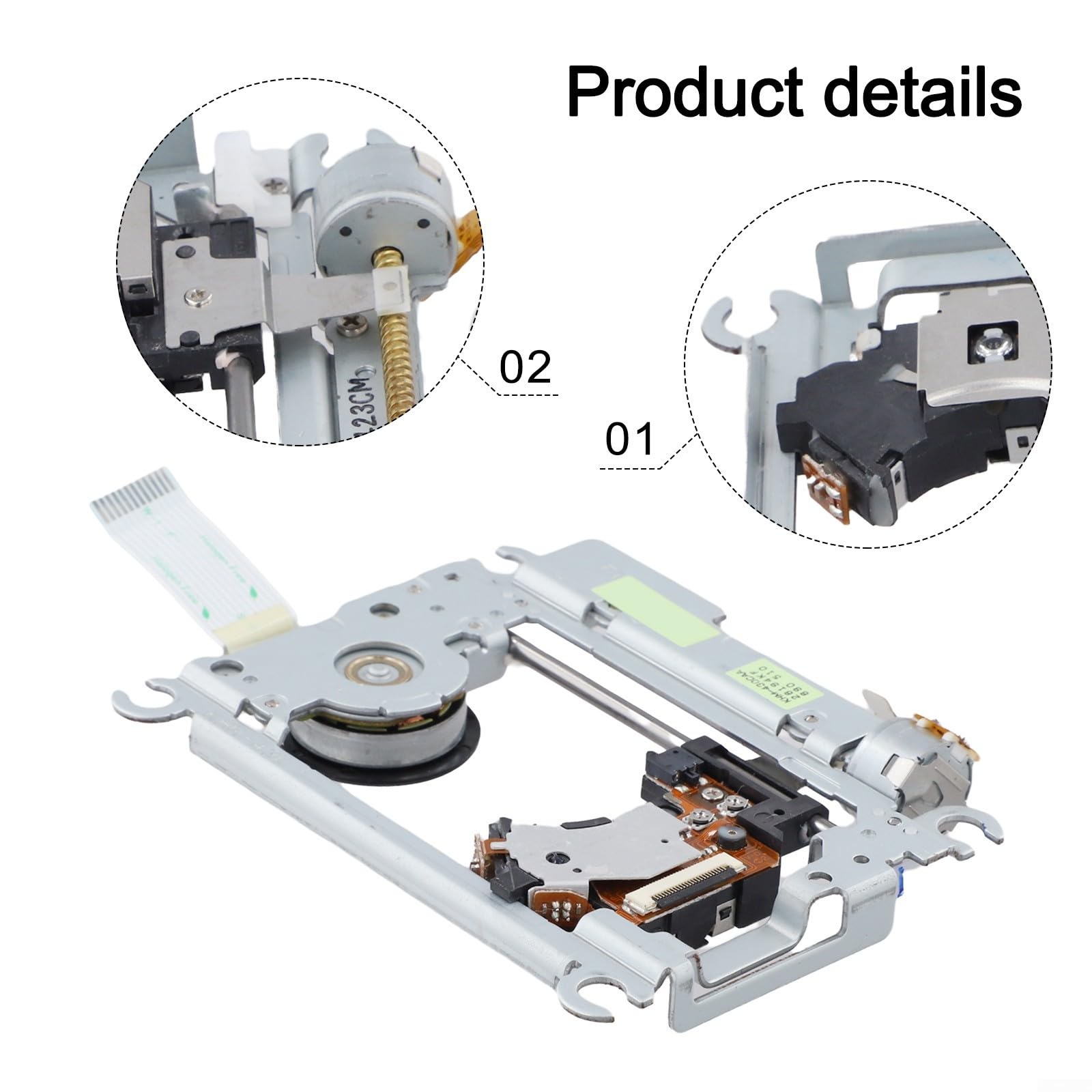 Ersatz-Antriebskopf TDP182W KHM-430 für PS2 SCPH-77001 SCPH-7700X mit elektrischer Erregung und sichtbarem Lichtbereich