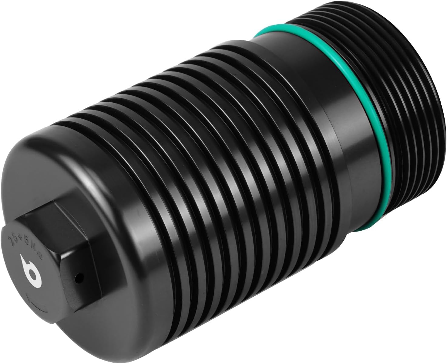Bevinsee Oil Filtrar Housing Cover Cap, Aluminum Black | Compatible with A3 S3 TT, Compatible with VW EA888 Gen3/4 2.0T Engine, Replace 06L115408 06L115401B