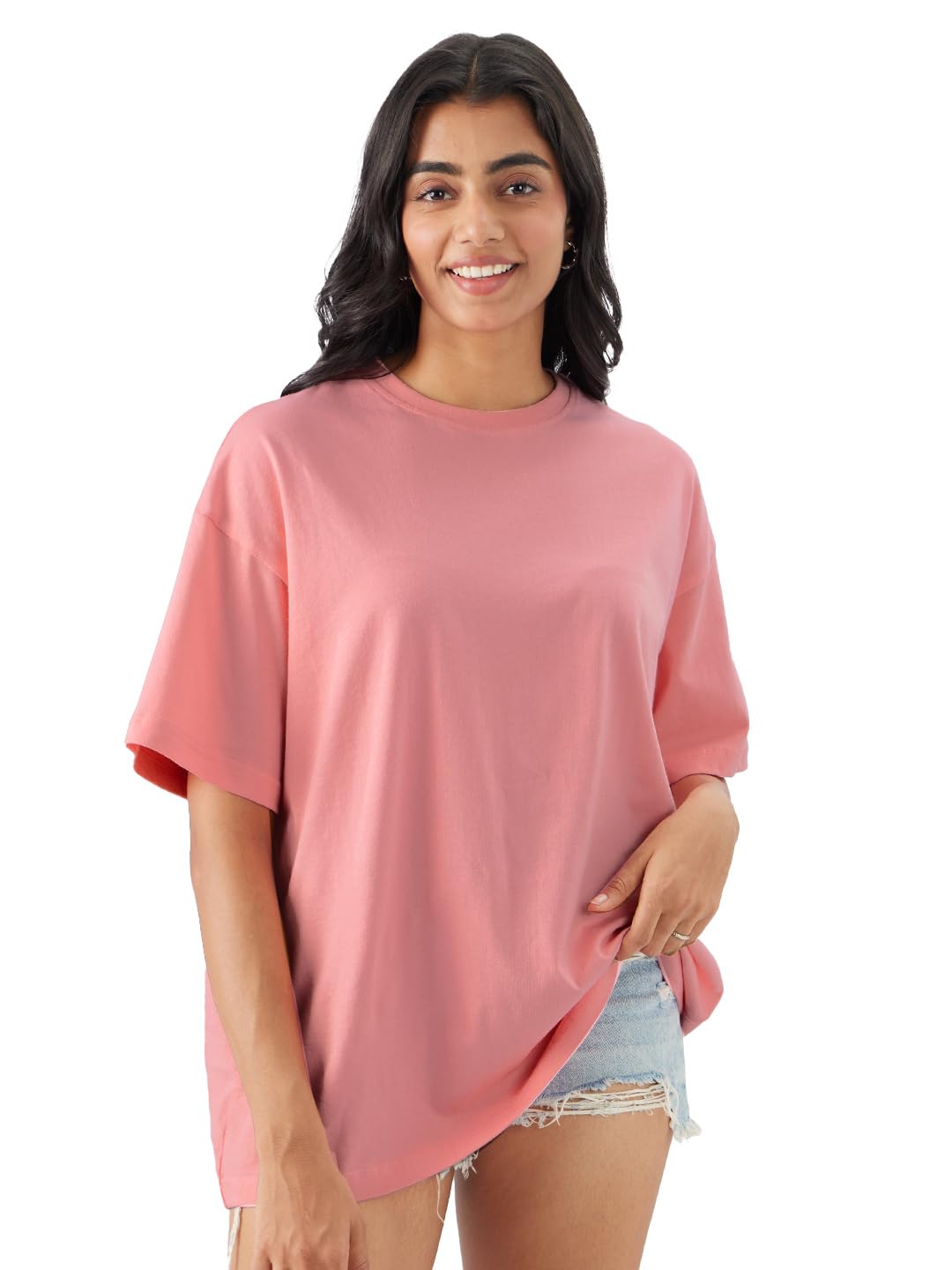 The Souled Store Solids: Women and Girls Short Sleeve Round Neck Cotton Oversized T-Shirts - Review, Price and Buying Guide