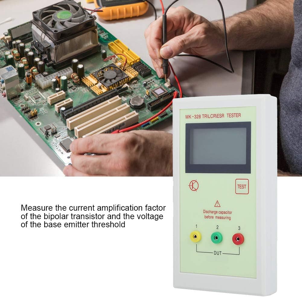 Capacitance Resistance Tester, MK-328 Transistor Tester Inductance Capacitance Resistance Electronic Meter TR LCR ESR