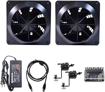 Benshuuk 2PCS Professional Racing Simulator Wind Speed Kit for Logitech G29 G920 G923 Thrustmaster T300 for PC Racing Games MOZA R5/R9/R16 FANATEC for PS5