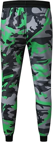 Miniatura 6 de Casual Shot Mens Camouflage Sports Jogging Trousers Fitness Print Mens Pants Running Warm