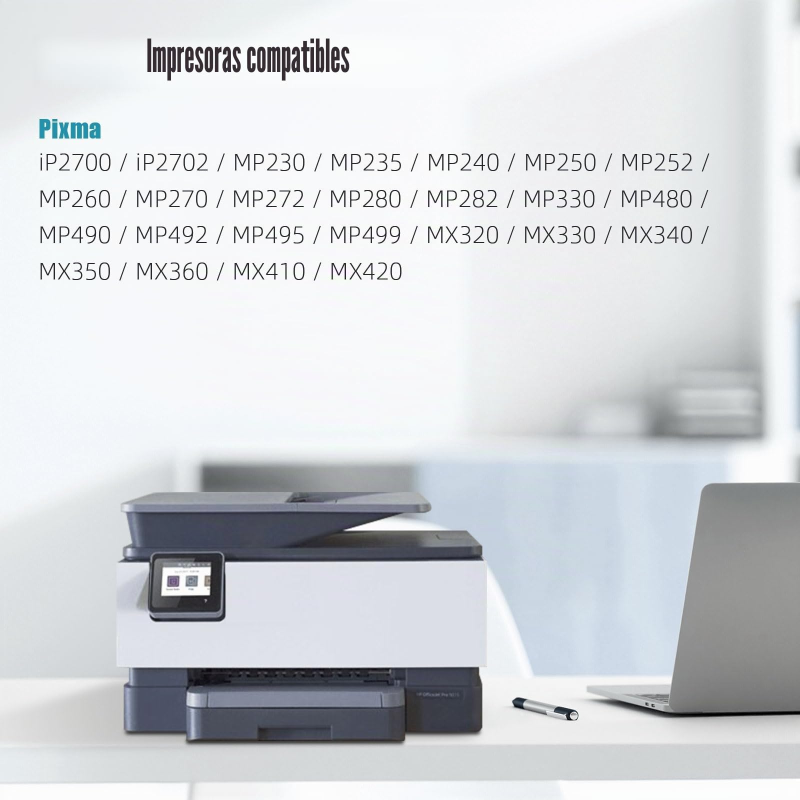 Cartuchos Tinta 510 y 511 Remanufacturado para Canon 510 511, 510XL 511XL para Canon Pixma MP495 MP280 MP480 MP490 iP2700 MX410 - Compatible con Impresoras Canon 510XL 511XL