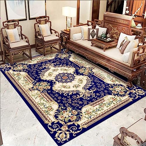 Kunsen Decoracion Dormitorio Decoración Interior del Hotel de la Sala de Estar alfombras Comedor Azul Alfombra a la Venta alfombras Online baratas130X190CM