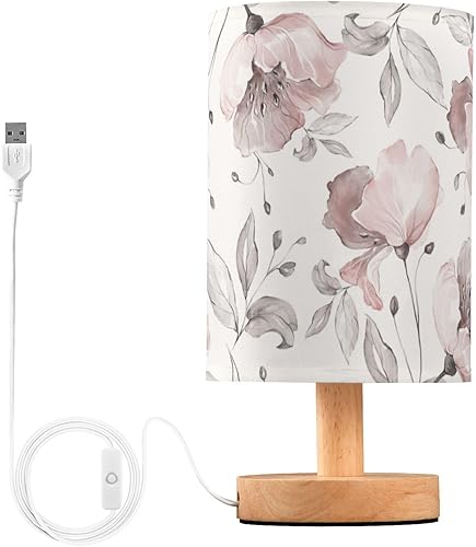 Miniatura 2 de Bedside Lamps Decorative Night Light Creative Pink Flowers Contemporary Night Lights for Kids Dorm Room