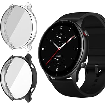 TPU Case with Screen Protector for Amazfit GTR 2e/GTR 2 [Pack of 2]