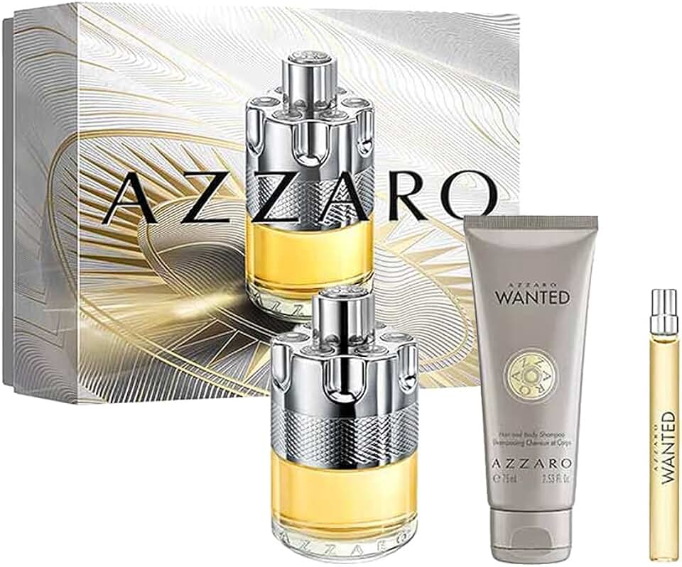 Kit Fragrância Masculina Wanted EDT (Wanted Eau de Toilette 100ml + Gel de Banho 75ml + Wanted Eau de Toilette 10ml)